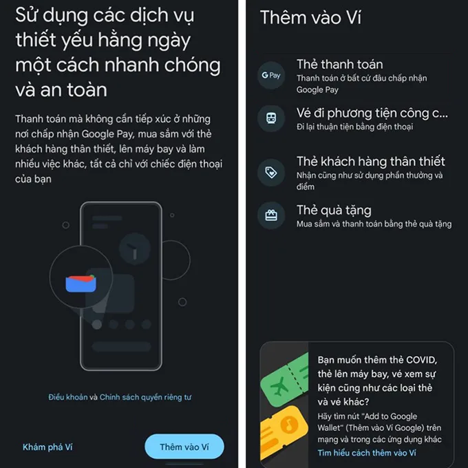 Cách thức liên kết thẻ ngân hàng với tài khoản Google Pay: Bước 2