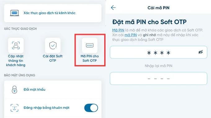 Sử dụng Smart OTP không phụ thuộc vào số điện thoại