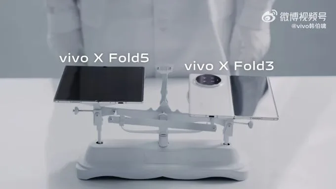 Vivo X Fold 5 lập kỉ lục về độ mỏng nhẹ