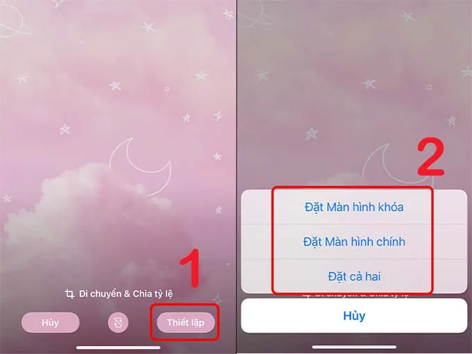 Cách cài hình nền iPhone 14 Pro Max từ ứng dụng Ảnh