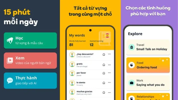 Memrise - App học tiếng Hàn miễn phí