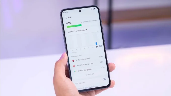 Galaxy A37 5G được trang bị viên pin dung lượng 5.000 mAh,