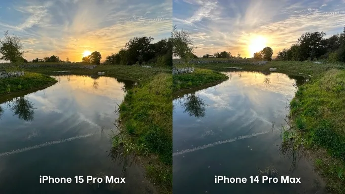 So sánh ảnh chụp góc rộng giữa iPhone 15 Pro Max và iPhone 14 Pro Max