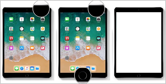 Cách chụp màn hình các dạng iPad có nút Home