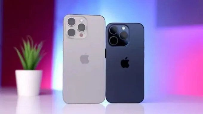 Thiết kế iPhone 15 Pro Max và iPhone 16 Pro gần như tương đồng