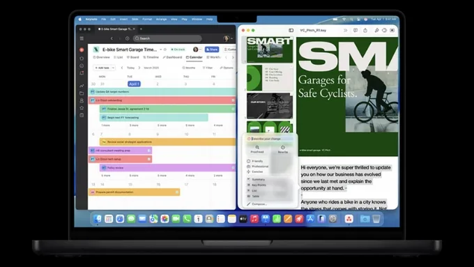 Ngoài ra, máy được trang bị hệ điều hành macOS Tahoe, tích hợp các tính năng “Apple Intelligence” mới