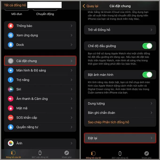 Chọn mục Đặt lại và nhấn Xóa nội dung