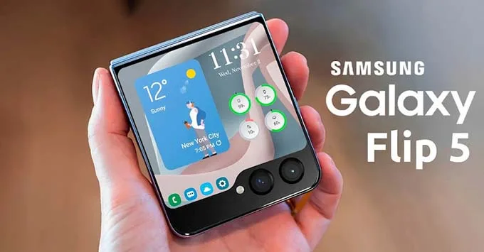Hình ảnh render của Galaxy Z Flip 5