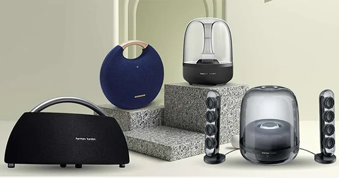 Loa bluetooth Harman Kardon được thiết kế như một món đồ trang trí nội thất
