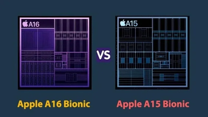 Con chip A16 Bionic và A15 Bionic