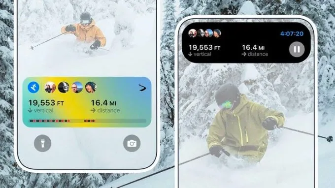 Ứng dụng trượt tuyết, trượt ván Slopes trên iPhone 14 Pro