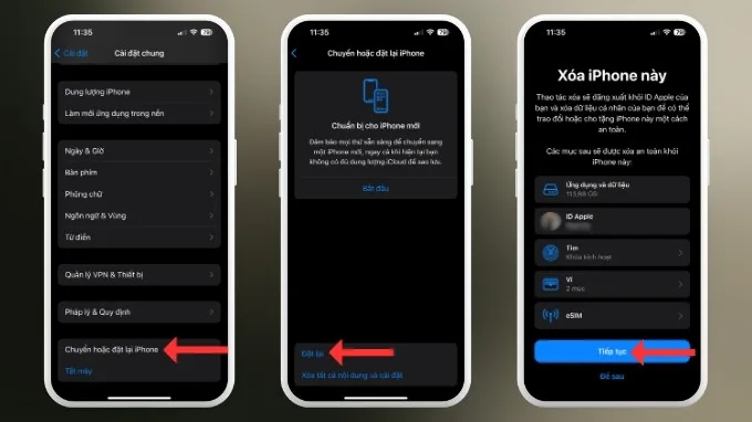 Khôi phục cài đặt gốc
