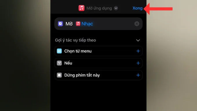 Bước 5 mở rộng tác vụ trên iPhone bằng Back Tap thông qua Shortcuts