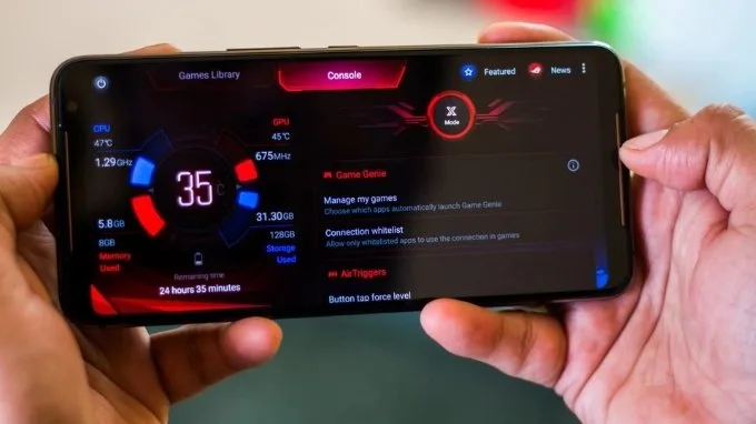 Điện thoại Asus được hỗ trợ nhiều phần mềm chơi game