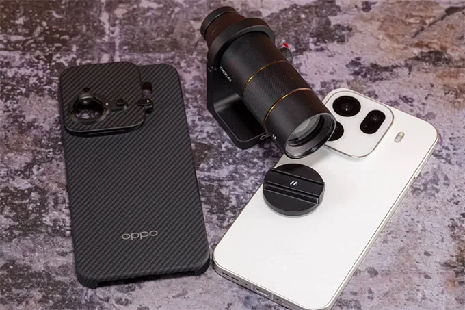 Oppo Find X9 Pro đi kèm với bộ chuyển đổi tiêu cự Hasselblad: Phụ kiện chụp ảnh chuyên nghiệp
