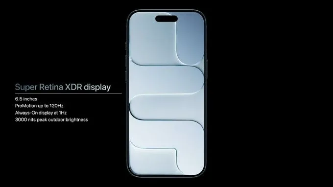 Màn hình Super Retina XDR 120Hz đỉnh cao