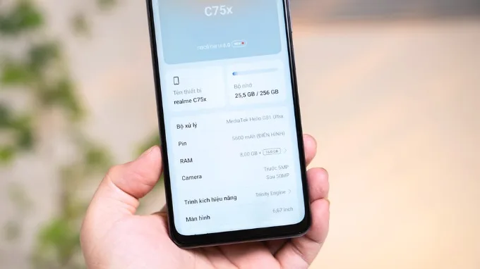 Đánh giá Realme C75x về hiệu năng