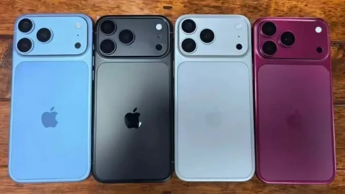 Màu sắc và phiên bản bộ nhớ của iPhone 18 Pro