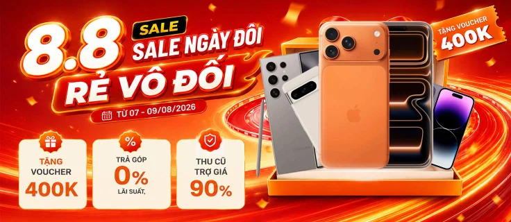 8.8 SALE NGÀY ĐÔI