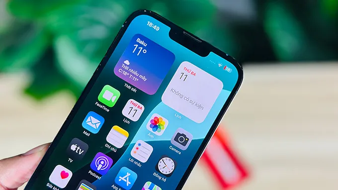 Màn hình iPhone 13 Pro Max 512GB cũ hiển thị sắc nét