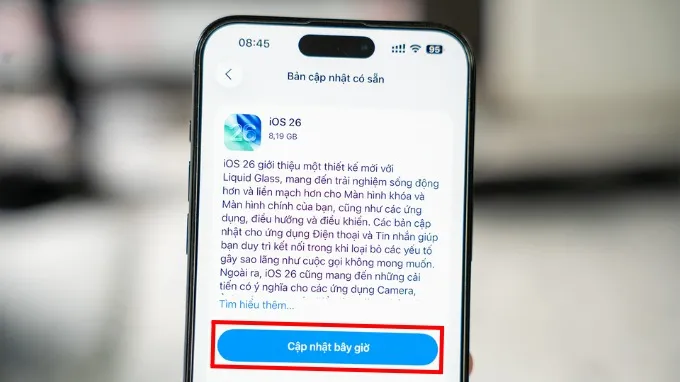 Kiểm tra và cập nhật phần mềm