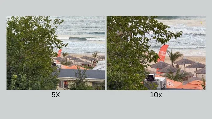 Ảnh chụp bằng camera zoom quang 5X mới