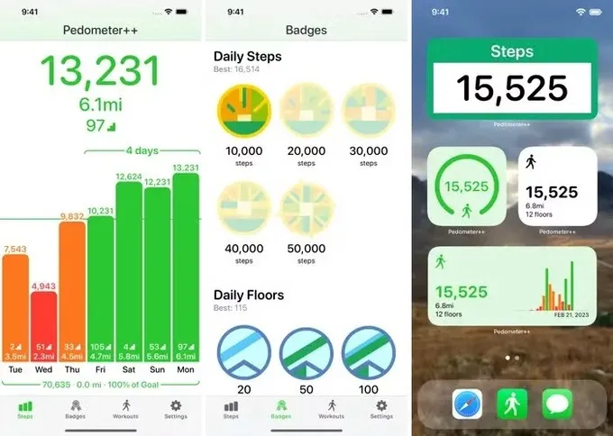 Top app đếm bước chân trên iPhone