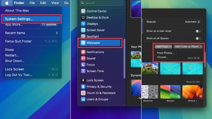 Hướng dẫn cách cài đặt hình nền macOS 27 Golden Gate