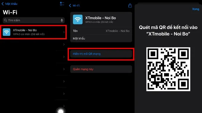 Cách chia sẻ Wi-Fi trên iPhone bằng mã QR