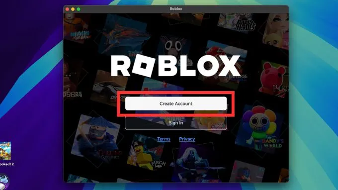 Hướng dẫn đăng ký tài khoản Roblox trên MacBook