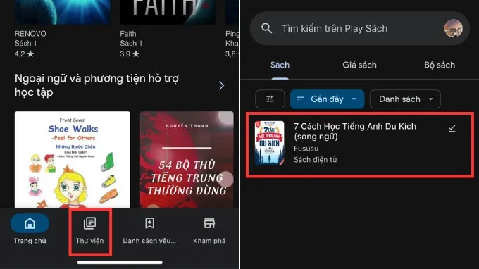 Hướng dẫn cách đọc sách trên Google Play Books