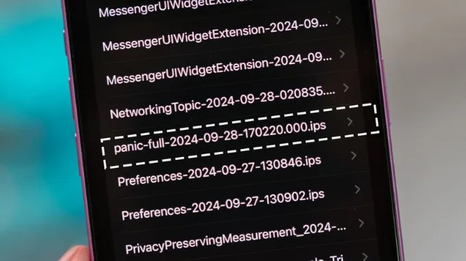 iPhone 16 bị lỗi Panic Full
