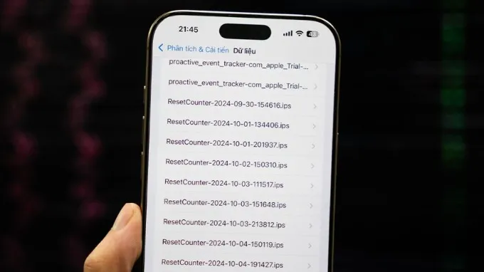 iPhone 16 bị lỗi Reset Counter
