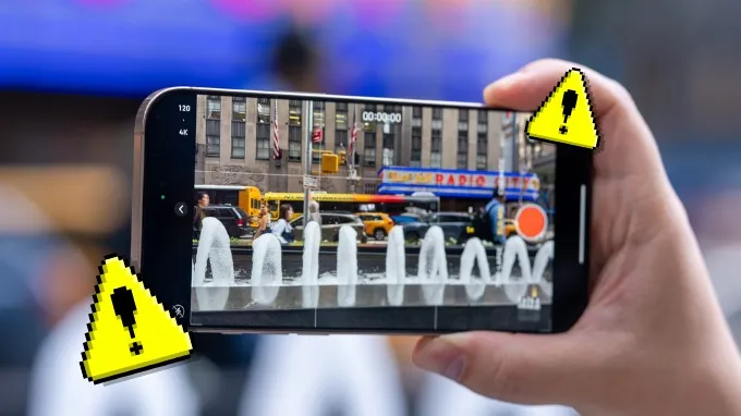 iPhone 16 bị lỗi treo máy khi quay video 4K