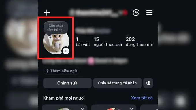 Bước 1: Mở ứng dụng Instagram và tạo story mới