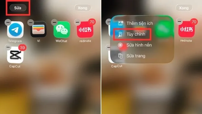 Bước 1: Kích hoạt chế độ chỉnh sửa màn hình