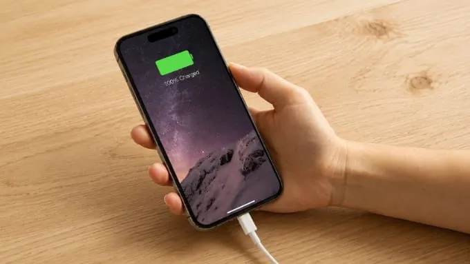 Không để pin cạn kiệt hoặc sạc đầy 100% thường xuyên