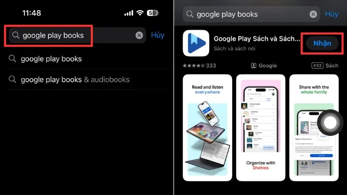 Cách tải Google Play Books trên điện thoại