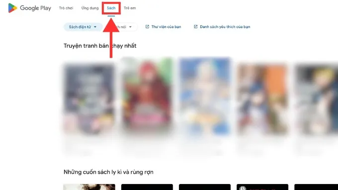 Cách tải Google Play Books trên máy tính