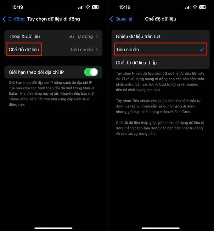 Cách tắt tiết kiệm dữ liệu trên điện thoại iPhone