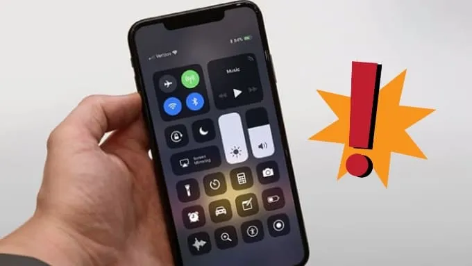 Lưu ý về cách tắt trung tâm điều khiển ở màn hình khóa