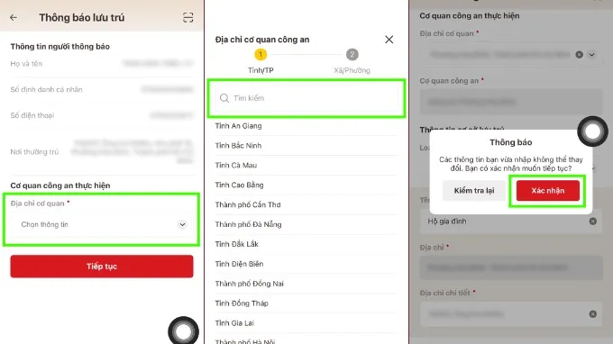 Bước 3: Khai báo thông tin cơ sở lưu trú