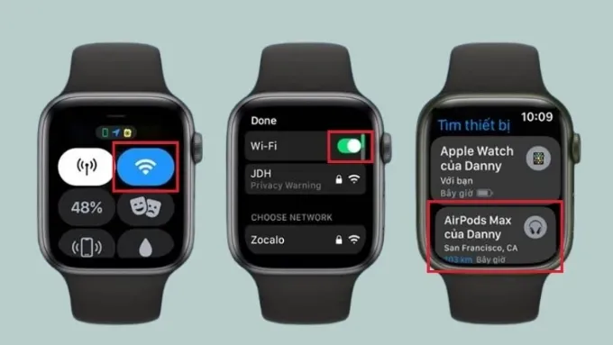 Tìm kiếm tai nghe Bluetooth bị mất bằng Apple Watch