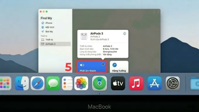 Tìm kiếm tai nghe Bluetooth bị mất bằng Macbook