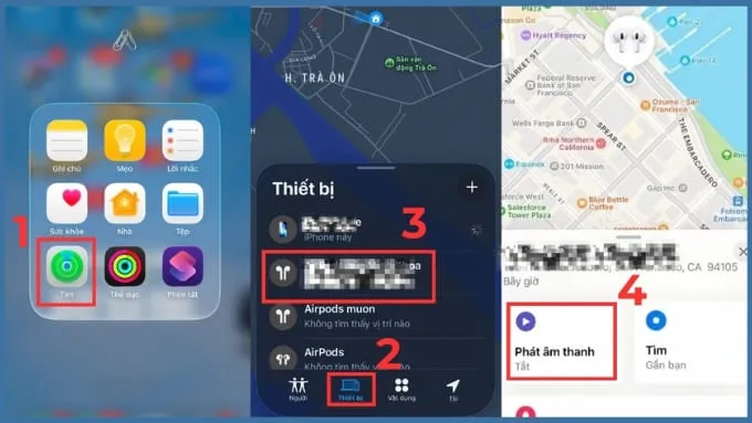 Tính năng Phát âm thanh là một trong những cách tìm tai nghe Bluetooth bị mất