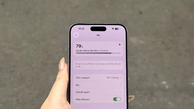 Kiểm tra pin và các chức năng cơ bản