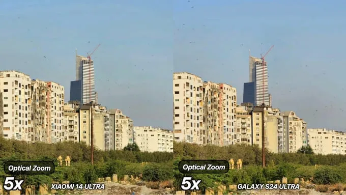 Camera tele ở mức zoom 5x