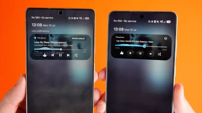 Trình phát nhạc sinh động hơn trên One UI 9