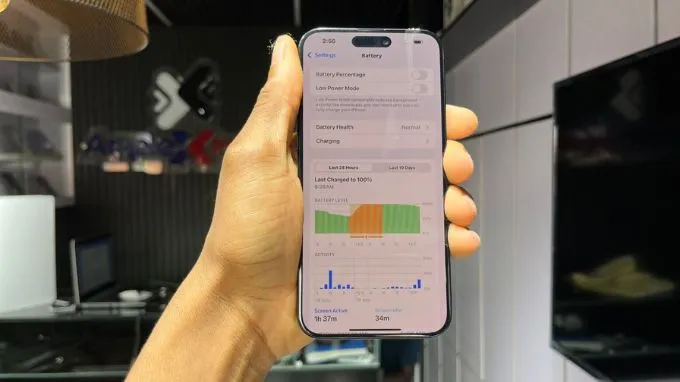 Đánh giá điểm nổi bật của pin iPhone 15 Pro Max