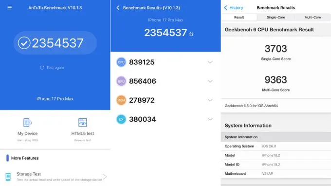 iPhone 17 Pro Max thiết lập một cột mốc ấn tượng khi vượt mốc 2.300.000 điểm